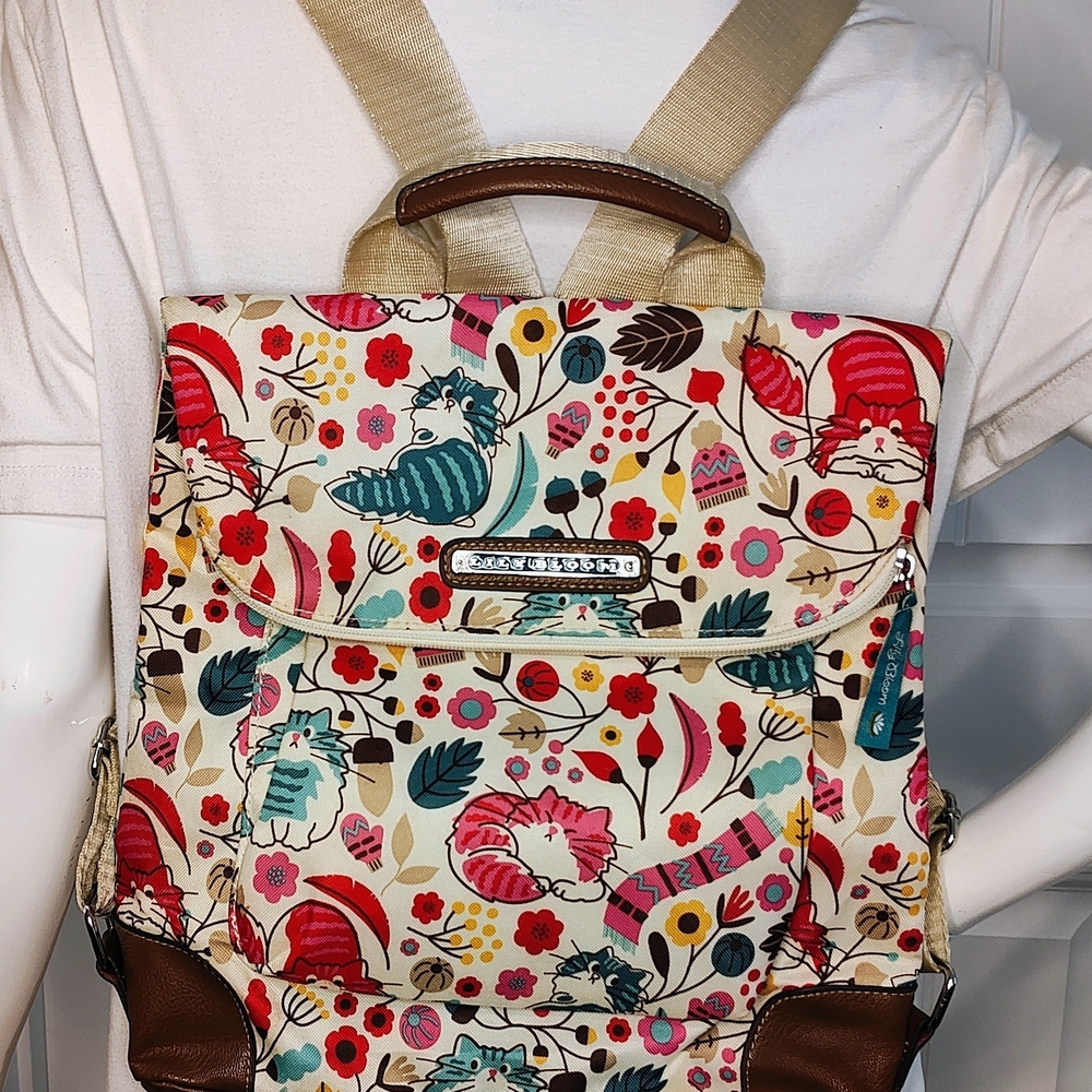 Lily Bloom Cats Backpack